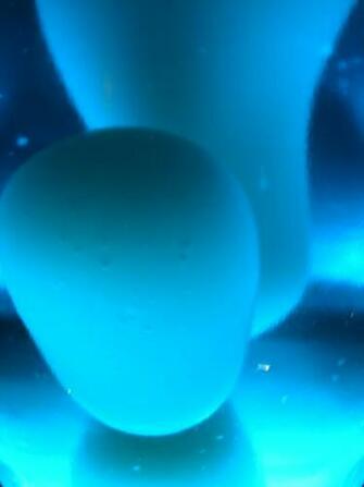 Lava Lamp Melted Wax By Fantasystock Blue