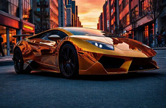 Gold Lamborghini Wallpaper