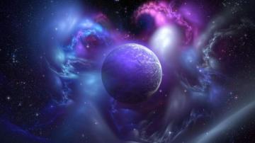 Nebula And Planet Mac Wallpaper