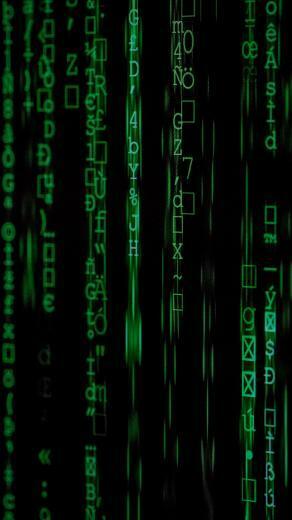 Wallpaper Code Byte Digits Green iPhone