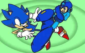 Blue Blur Vs Bomber By Dafunb0xman