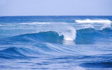 Calm Sea Waves Ocean Haze