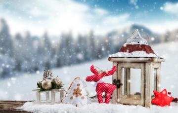 Wallpaper Winter Snow Decoration Snowflakes New Year