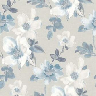 Fine Decor Marissa Blue Wallpaper Homebase