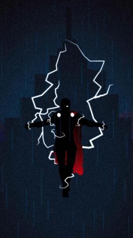 God Of Thunder Superhero Silhouette Thor Wallpaper