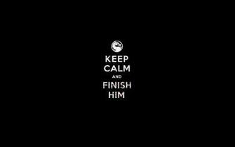 Games Dark Humor Funny Combat Mortal Kombat Keep Calm And Black