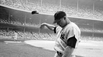York Yankees Monochrome Helmets Mickey Mantle Caps Wallpaper