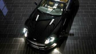 Wallpaper Aston Martin Db9 Black Top