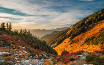 Mountains Scenery Sky North Cascades 4k Wallpaper HD Nature