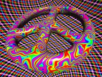 Colorful Peace Sign Background