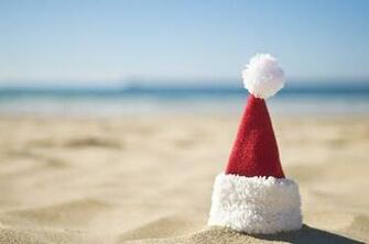 Christmas Desktop Wallpaper Beach