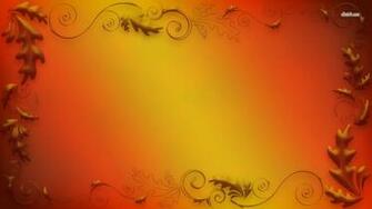 Swirly Oak Leaves Wallpaper Abstract