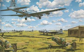 Boeing B17 Flying Fortress Giclee Print By Dick Mcnatt
