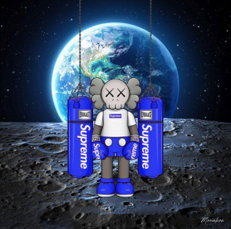 Kaws Space X Supreme Mutualart