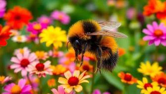 Orange And Black Bumblebee Wallpaper