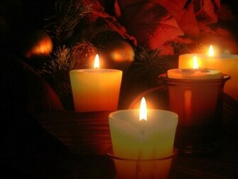 Holiday Wallpaper Christmas Candle