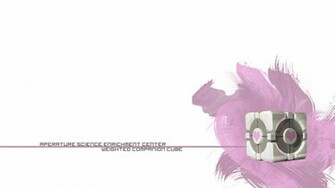 Companion Cube Wallpaper By Sparticus9090