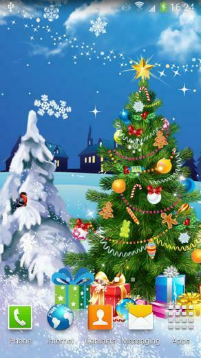Christmas Night Live Wallpaper Screenshot