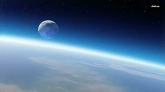 Earth And Moon Wallpaper Space