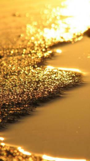 iPhone Wallpaper HD Cool Gold Beach