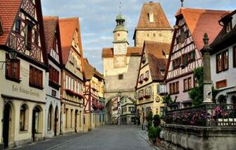 Wallpaper Road Street Watch Tower Home Germany Arch