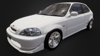 Honda Civic Type R Asset 3d Model By