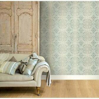 Blue Medallion Wallpaper Large Medallions Fairwinds
