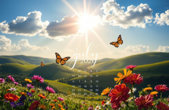 July Calendar Wallpaper