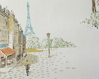 Vintage Paris Vignette Wallpaper