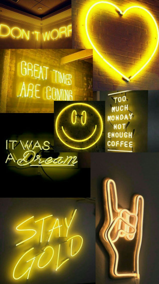 Neon Yellow Aesthetic Wallpaper