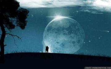 Love Night Moon Wallpaper HD