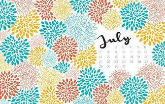 July Desktop Calendar Love Creative