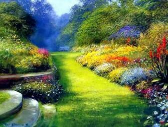English Garden Wallpaper HD Desktopinhq Net