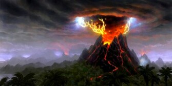 Erupting Volcano Wallpaper
