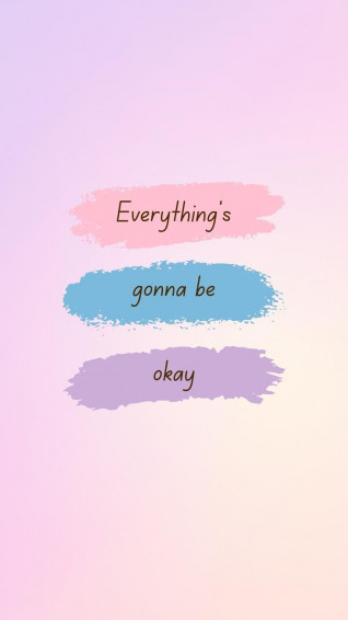 Colorful Minimalist Quote Phone Wallpaper In Pretty