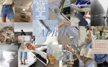 April Moodboard Desktop Wallpaper
