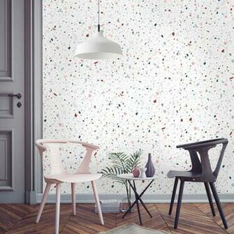 Traditional Granite Wallpaper White Mural Home Decor