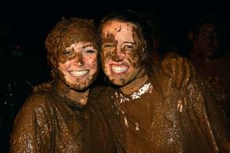 Women Dirty Wallpaper Smiling Mud