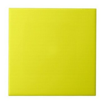 Tile With Bright Neon Yellow Background
