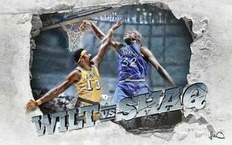 Shaquille O Neal Vs Wilt Chamberlain Wallpaper By