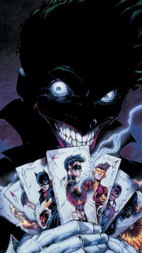 The Joker W Cards iPhone Wallpaper