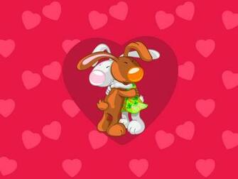Best Friends Cartoon Bunny Computer Desktop Wallpaper Pictures