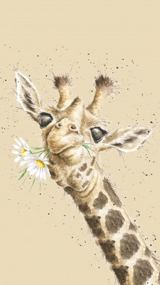 Giraffe Phone Wallpaper Animal Art