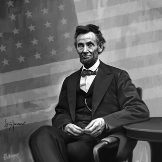 Abe Lincoln Sitting By Thatsmymop