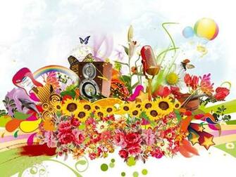 Music In Spring Google Wallpaper Background