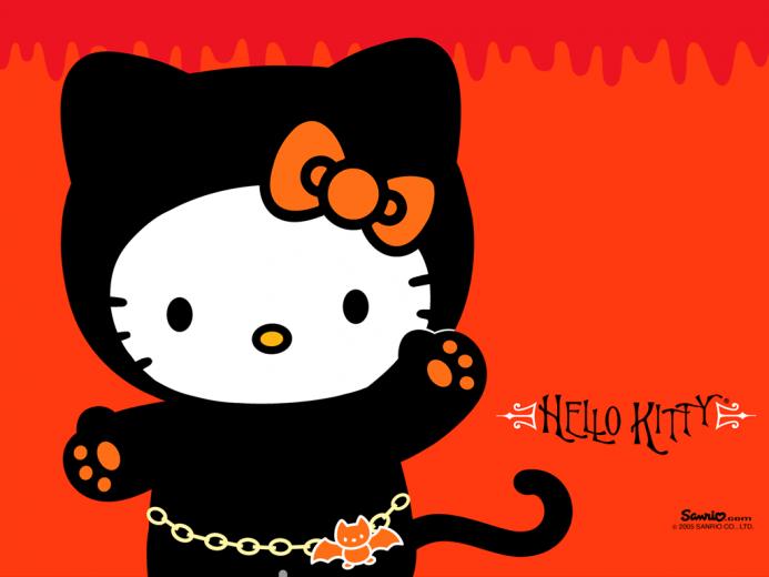 Funmozar Halloween Cat Wallpaper