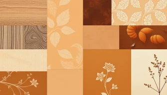Collage Brown Wallpaper
