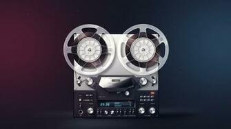 Vintage Studio Retro Coil Tape Stereo Buttons