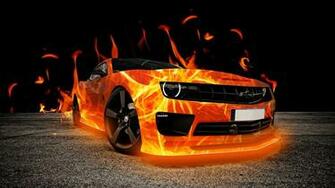 Cars Fire 3d Wallpaper Of For Desktop