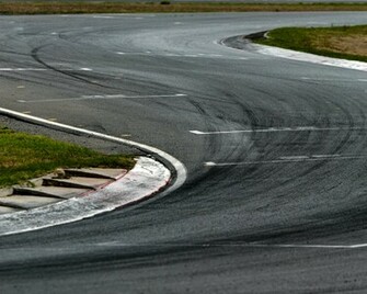 Compositing Race Car On Track